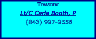 Treasurer Lt/C Carla Booth, P  (843) 997-9556